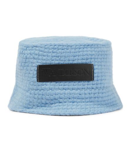 Cappello da pescatore in maglia - JW Anderson - Modalova