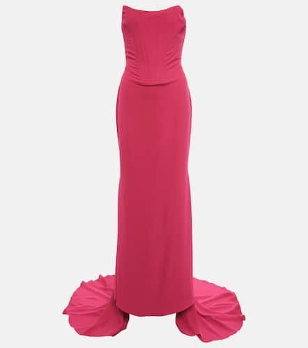 Strapless crepe gown - Giuseppe di Morabito - Modalova