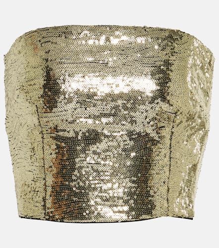 Top bustier raccourci à sequins - Dolce&Gabbana - Modalova