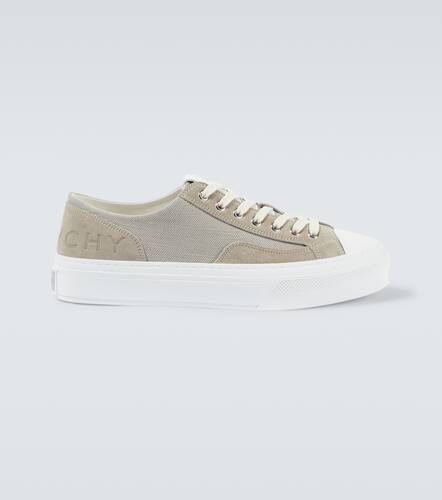 City suede-trimmed canvas sneakers - Givenchy - Modalova