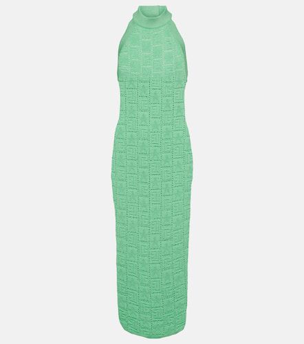 Monogram openwork midi dress - Balmain - Modalova