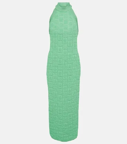 Vestido midi calado Monogram - Balmain - Modalova