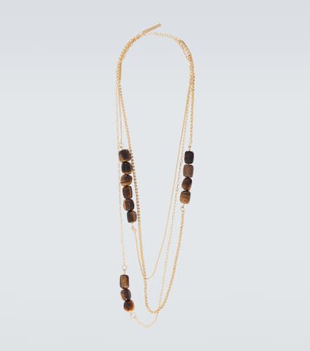 Tiger Eye chain necklace - Dries Van Noten - Modalova