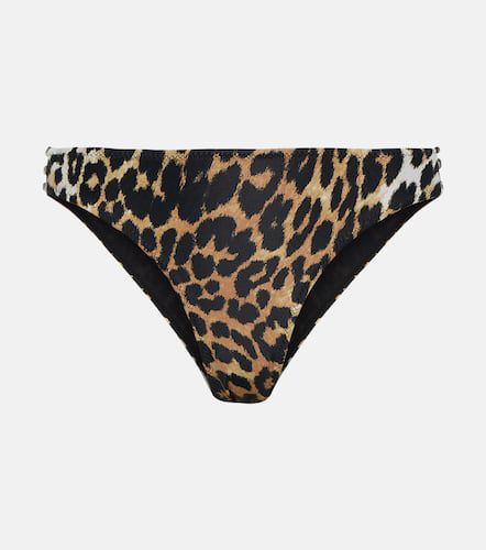 Ganni Leopard-print bikini bottoms - Ganni - Modalova