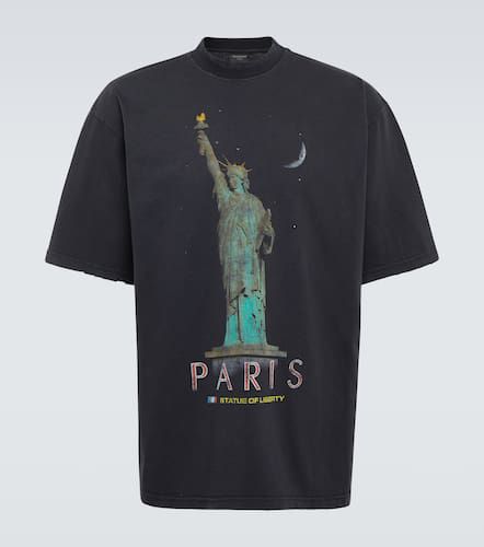 Paris Liberty cotton jersey T-shirt - Balenciaga - Modalova
