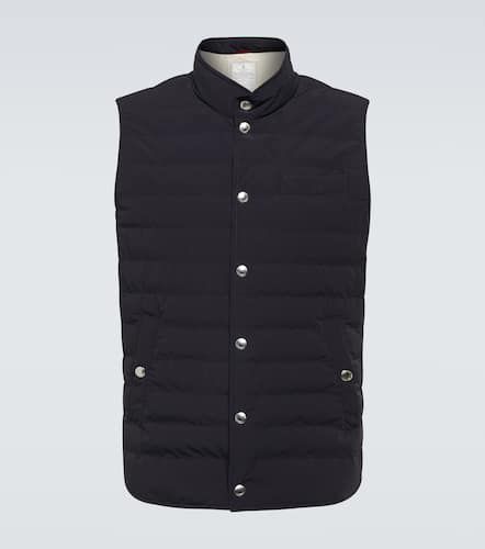 Taffeta down vest - Brunello Cucinelli - Modalova