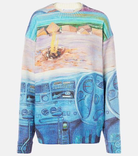 Printed wool-blend sweater - JW Anderson - Modalova