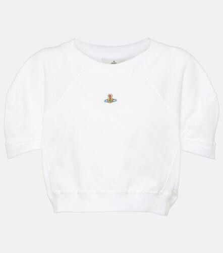 Orb cropped cotton jersey T-shirt - Vivienne Westwood - Modalova