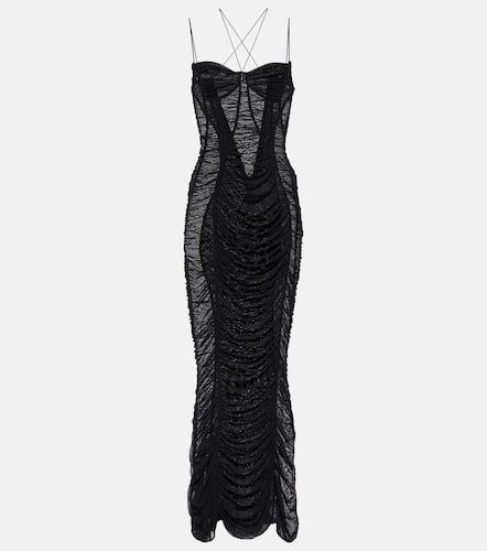 Mugler Maxikleid aus Mesh - Mugler - Modalova