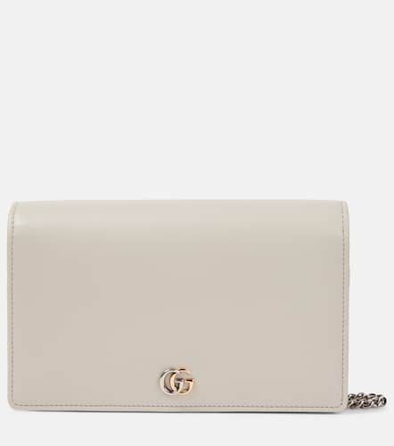 GG Marmont leather wallet on chain - Gucci - Modalova