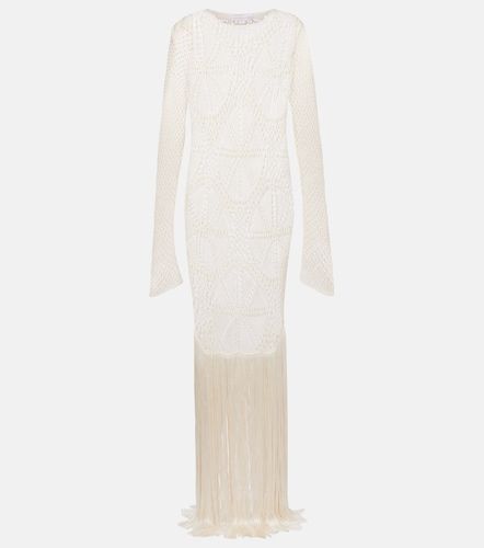 Vestido largo de croché con flecos - Stella McCartney - Modalova