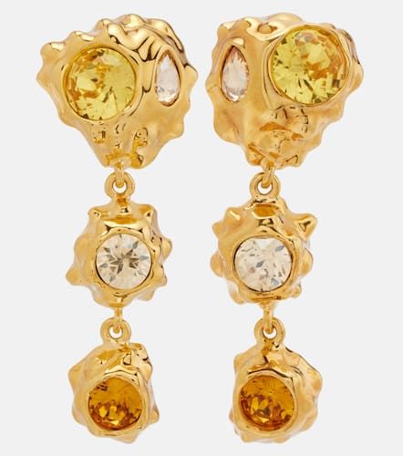 Crystal-embellished drop earrings - Oscar de la Renta - Modalova