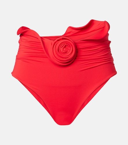 Slip bikini con applicazioni floreali - Magda Butrym - Modalova