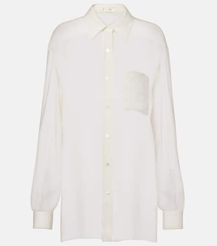 Nesson oversized striped cupro shirt - The Row - Modalova