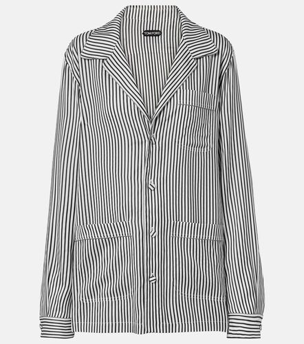 Camisa de seda oversized a rayas - Tom Ford - Modalova