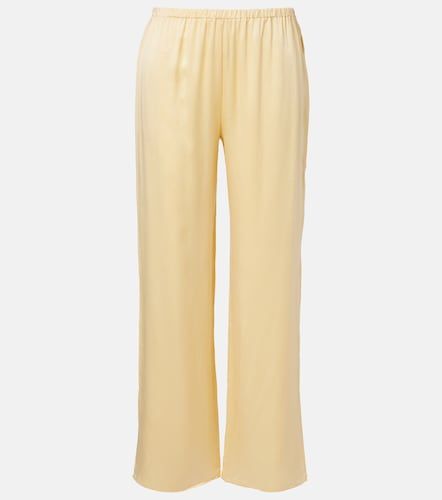 Loreto silk charmeuse wide-leg pants - Asceno - Modalova