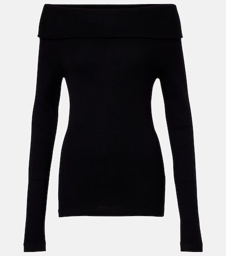Top off-shoulder in cotone e cashmere - Lisa Yang - Modalova