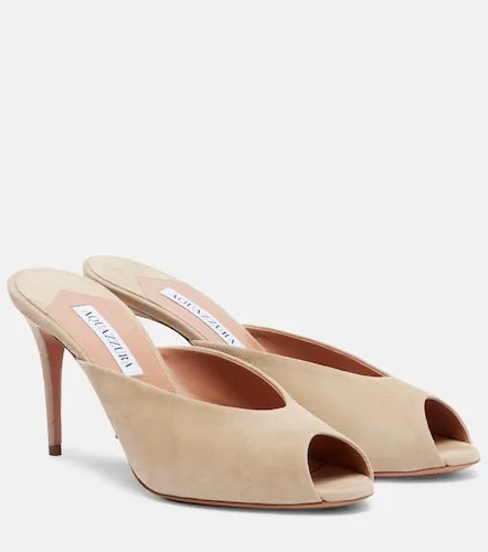 Aquazzura Secret 85 suede mules - Aquazzura - Modalova