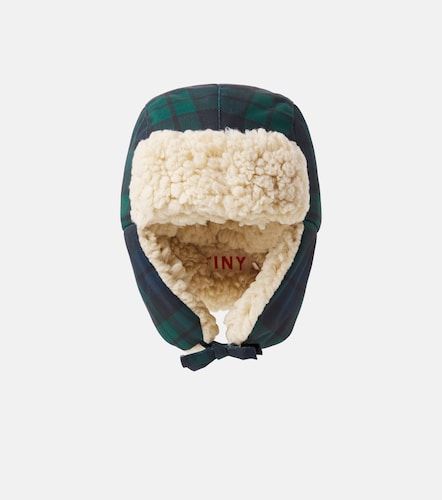 Gorro de aviador a cuadros con teddy - Tinycottons - Modalova