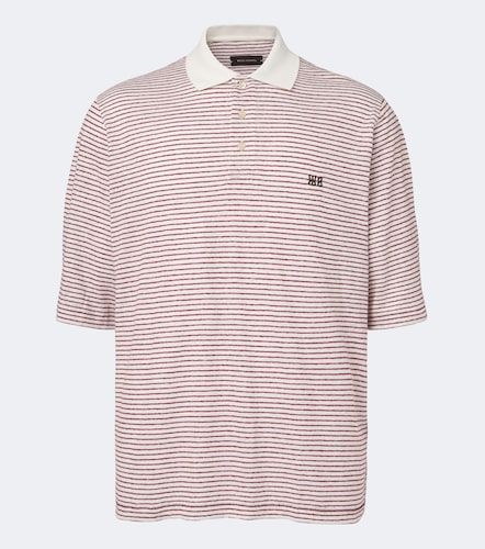 Polo Bask de lino y algodón a rayas con logo - Wales Bonner - Modalova
