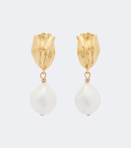 Chloé Orecchini in ottone con perle bijoux - Chloe - Modalova