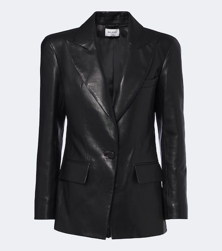 Balmain Leather blazer - Balmain - Modalova