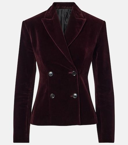 Double-breasted cotton velvet jacket - Alaia - Modalova