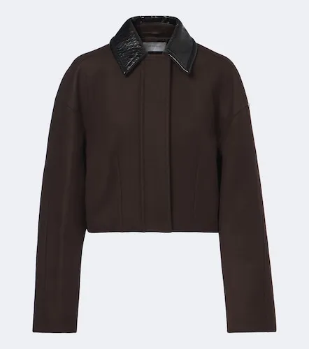 Sportmax Cropped virgin wool jacket - Sportmax - Modalova