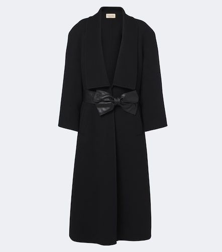 Cappotto in lana e cashmere con fiocco - Valentino - Modalova