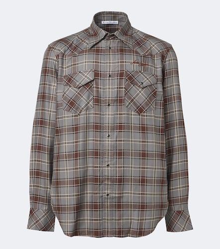 Camicia in flanella a quadri - Acne Studios - Modalova