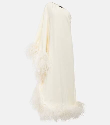 Ubud feather-trimmed gown - Taller Marmo - Modalova