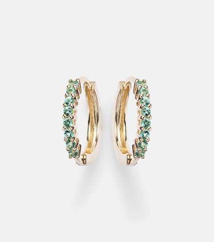 Pendientes de oro de 14 ct con esmeraldas - Mateo - Modalova