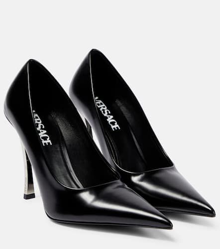 Versace Pin-Point leather pumps - Versace - Modalova