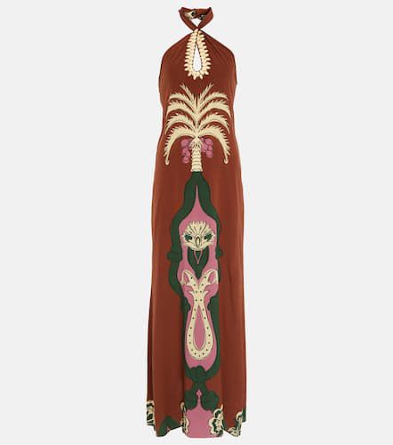 Embroidered crÃªpe de chine maxi dress - Johanna Ortiz - Modalova