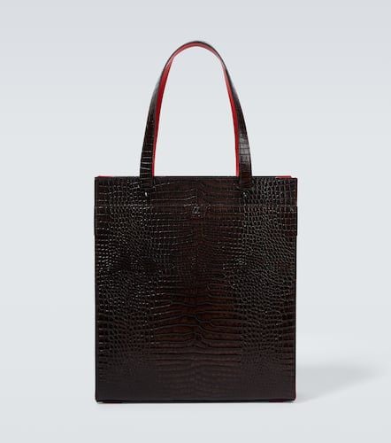 Croc-effect leather tote - Christian Louboutin - Modalova