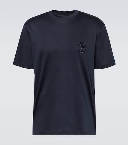 T-shirt in jersey di cotone - Giorgio Armani - Modalova