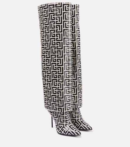 Ariel monogram knee-high boots - Balmain - Modalova