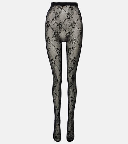 Saint Laurent Floral lace tights - Saint Laurent - Modalova