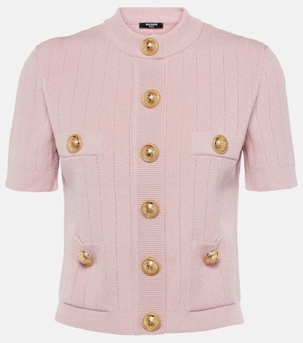 Balmain Top aus Rippstrick - Balmain - Modalova