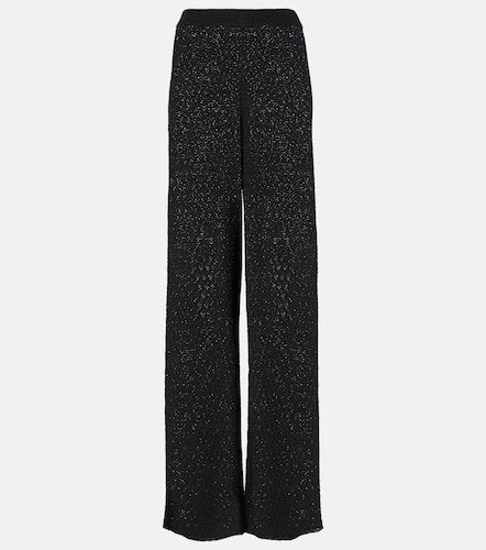 Crochet high-rise wide-leg pants - Toteme - Modalova