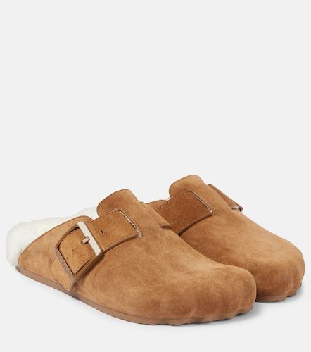 Sunday shearling-lined suede mules - Balenciaga - Modalova