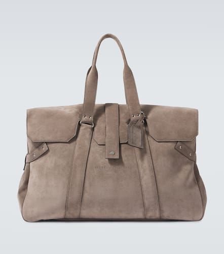 Bolso de viaje de ante - Brunello Cucinelli - Modalova