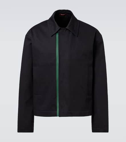 Web Stripe cotton gabardine jacket - Gucci - Modalova