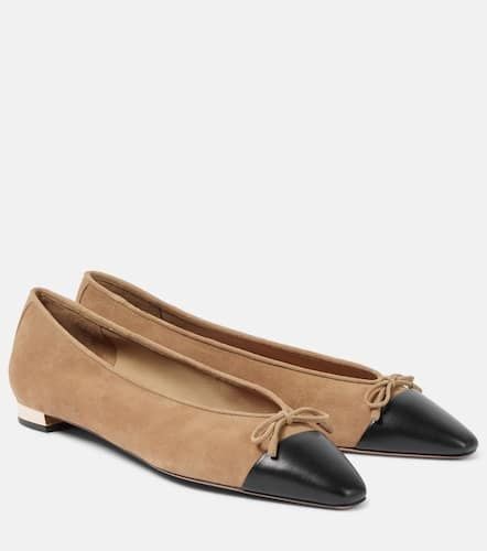 Gioia colorblocked suede ballet flats - Aquazzura - Modalova