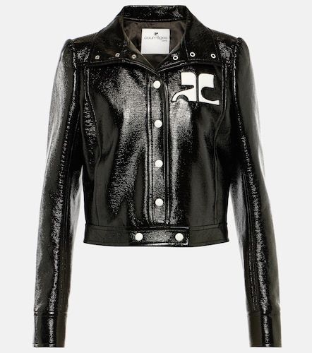 Reedition cropped vinyl jacket - Courreges - Modalova