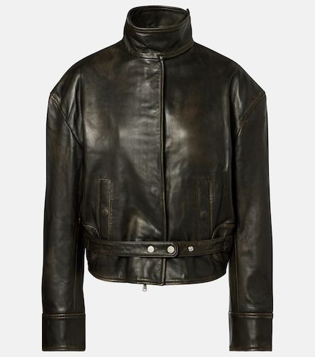 Burnished Eddie leather bomber jacket - Christopher Esber - Modalova