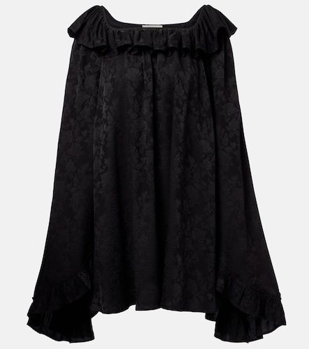 Ruffled jacquard silk minidress - Chloe - Modalova