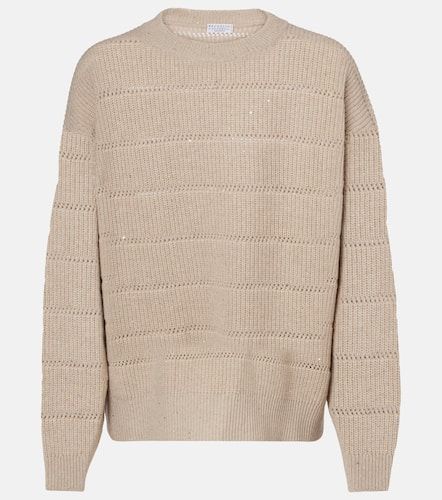 Cashmere and wool-blend sweater - Brunello Cucinelli - Modalova