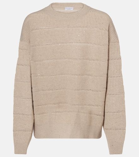 Pullover in misto cashmere e lana - Brunello Cucinelli - Modalova
