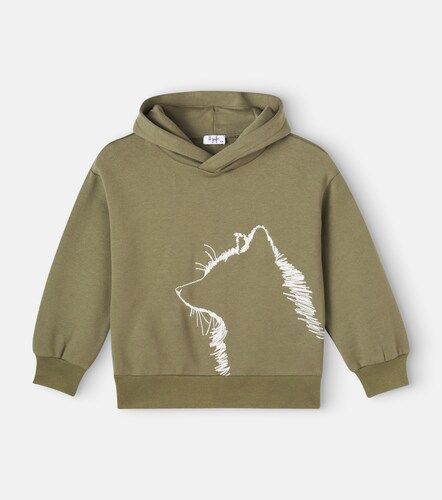 Sudadera con capucha en jersey de algodón bordada - Il Gufo - Modalova